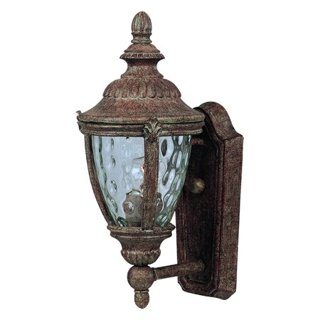 Maxim One Light Earth Tone Water Glass Glass Wall Lantern 3183WGET